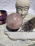 Rose Quartz Sphere #4 | Crystal Karma by Trina