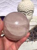 Rose Quartz Sphere #4 | Crystal Karma by Trina